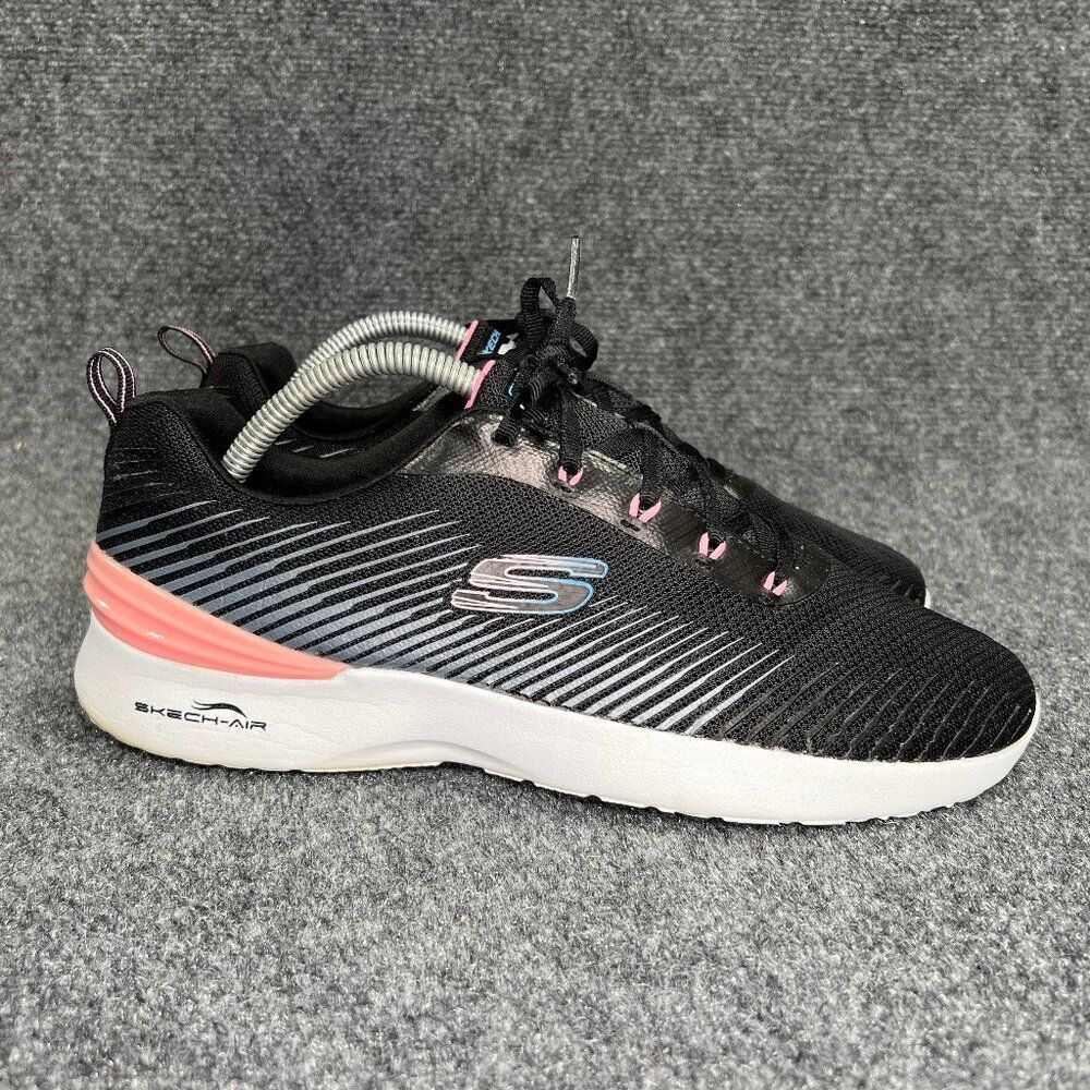 Skechers Skech-Air Dynamight Shoes Women's 10 Black Lite-Weight Athletic Sneaker